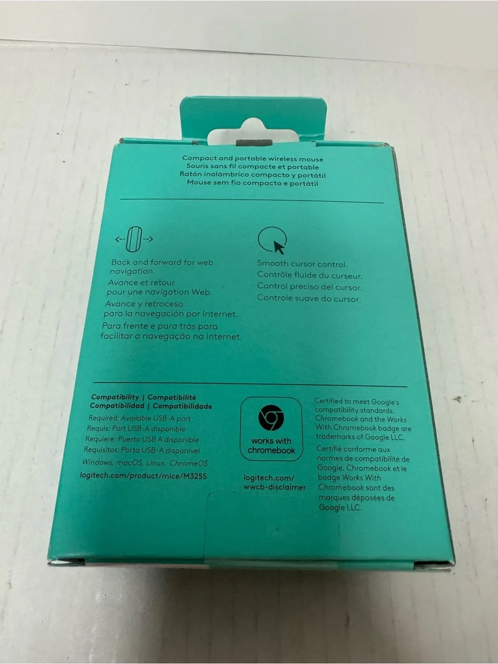 Logitech - M325s Wireless Optical Compact Ambidextrous Mouse - Wireless - Blue